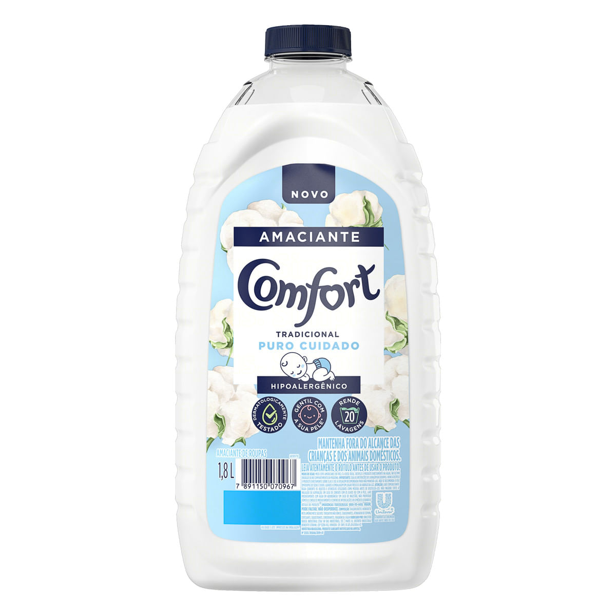 Amaciante de Roupa Comfort Tradicional Puro Cuidado 1,8L
