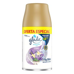 Odorizador de Ambiente Lavanda & Vanilla Glade Automatic Frasco 269ml Refil Grátis 20%