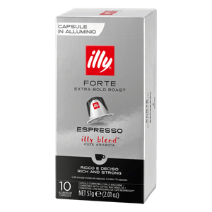 Café em Cápsula Illy Torrado e Moído Forte Caixa 57g