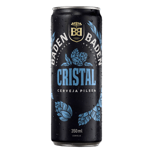 Cerveja Pilsen Cristal Baden Baden Lata 350ml