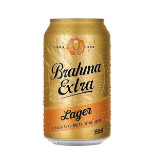 Cerveja Brahma Extra Lager, Puro Malte, 350ml, Lata