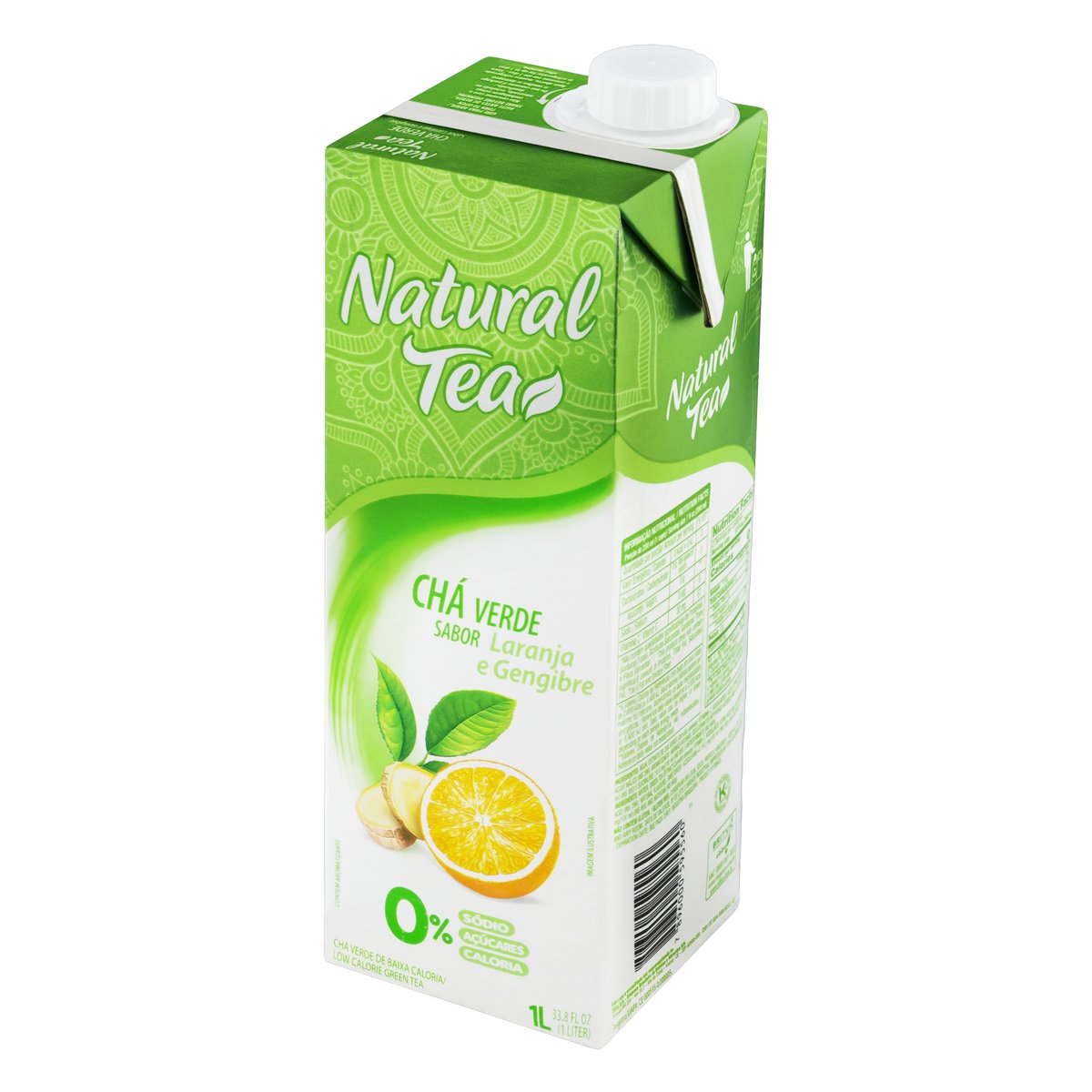 Chá Verde Natural Tea Laranja e Gengibre 1L