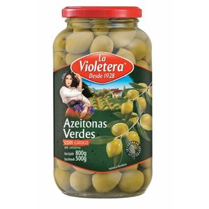 Azeitona Verde Com Caroço La Violetera 500G