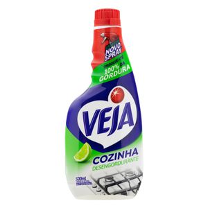 Limpador Desengordurante Cozinha Limão Veja Frasco 500ml Refil