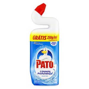 Desinfetante Uso Geral Gel Marine Pato Limpeza Profunda Squeeze 750ml Grátis 250g/ml