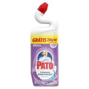 Desinfetante Uso Geral Gel Lavanda Pato Limpeza Profunda Frasco 750ml Grátis 250g/ml
