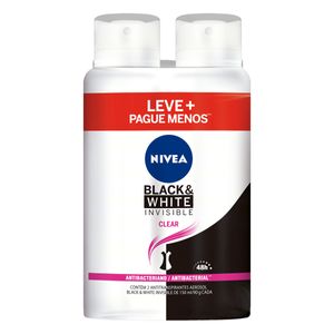 Antitranspirante Nivea Invisible Black White Care com 2 150ml