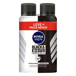 Desodorante Nivea Men Invisible Black White Com 2 Unidades 150ml