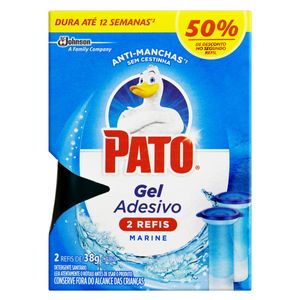 Detergente Sanitário Gel Adesivo Marine Pato 38g Cada 2 Unidades Grátis 50% De Desconto No Segundo Refil