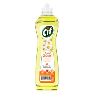 Lava-Louças Líquido Concentrado Neutro com Camomila Cif Squeeze 420ml