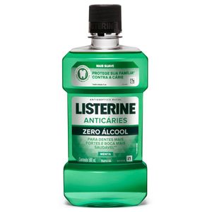 Enxágue Bucal Antisséptivo Listerine Anticáries Zero Açúcar 500ml