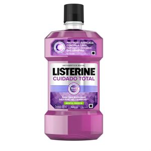 Enxaguante Bucal Antisséptico Menta Fresca Listerine Cuidado Total Frasco 500ml