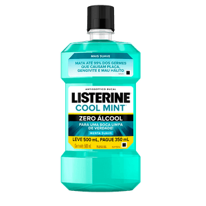 Antisséptico Bucal Listerine Zero Álcool 500mL