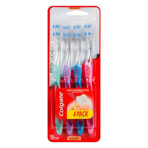 Pack Escova Dental Macia Colgate Pro Cuidado 4 Unidades