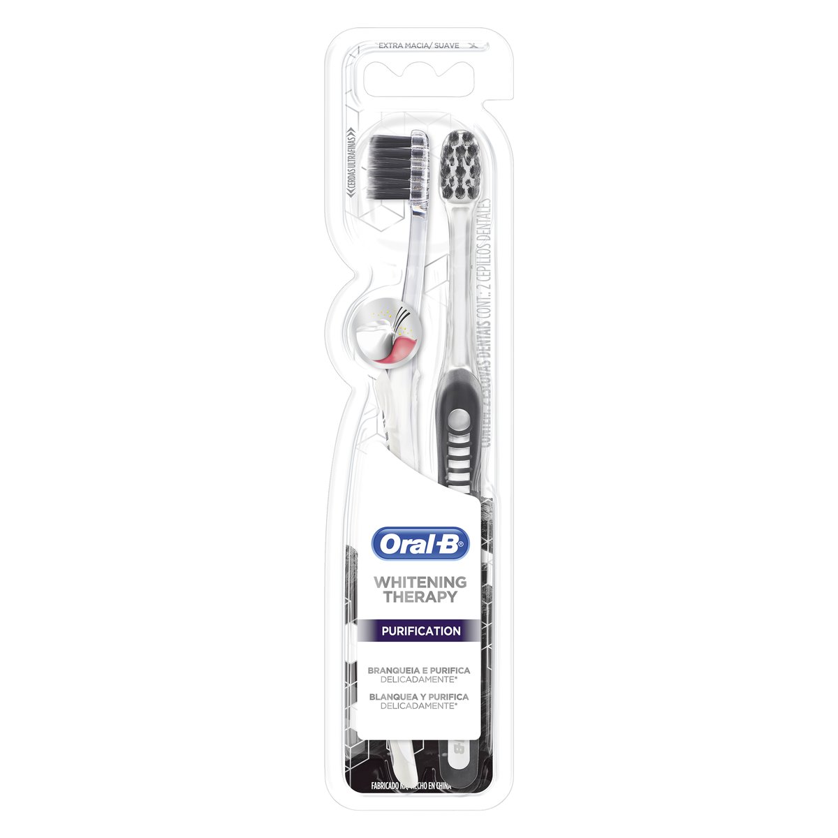Escova Dental Extramacia Oral-B Whitening Therapy 2 Unidades