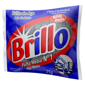 Esponja Aço Média nº 1 Bom Bril Brillo 25g