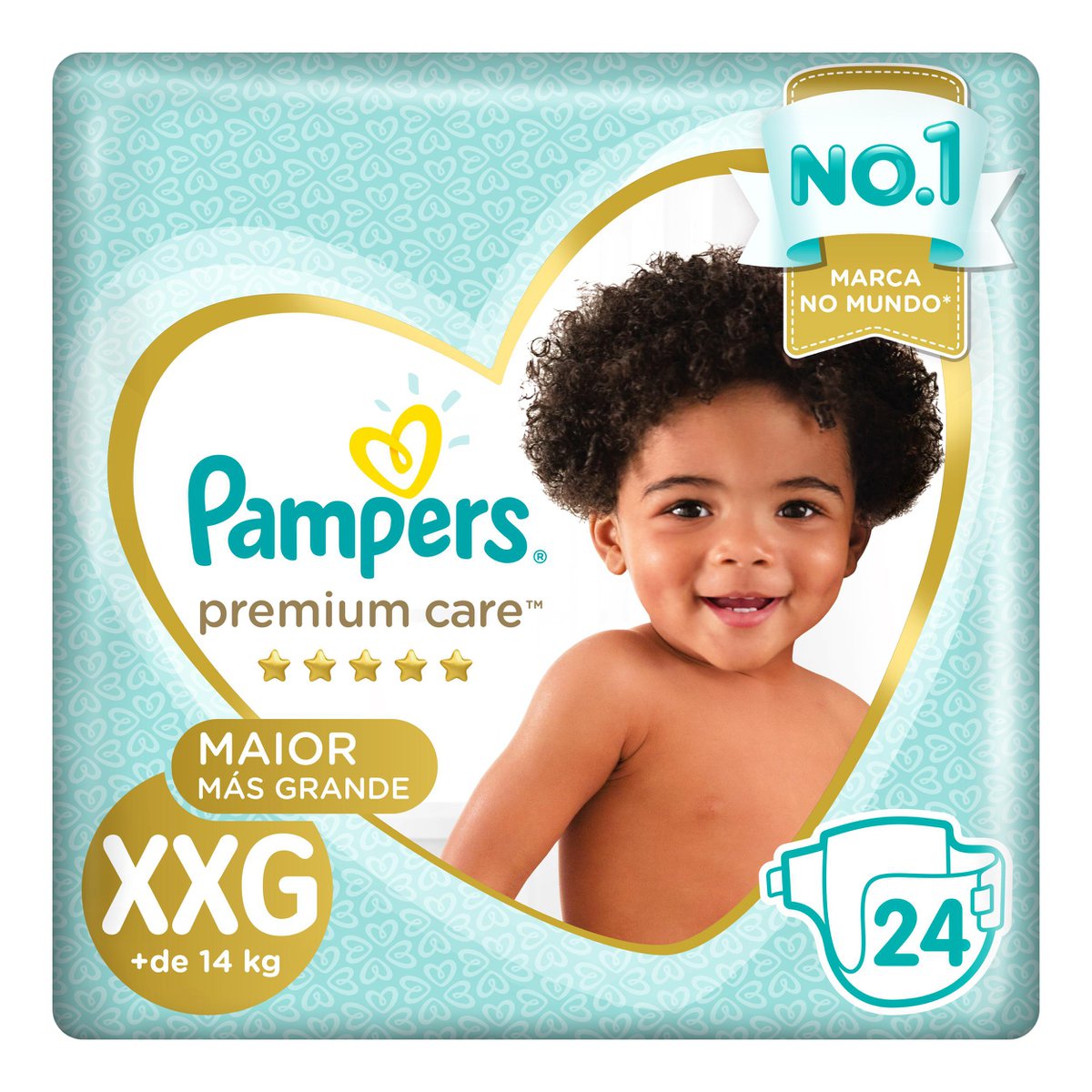 Fralda Descartável Pampers XXG  Premium Care 24 Unidades