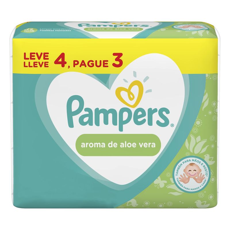lenco_umedecido_aloe_vera_pampers_pacote_leve_4_pague_3_unidades