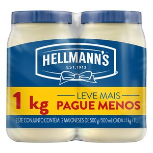 Maionese Hellmanns 2 Unidades 500g
