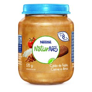 Papinha Nestlé Naturnes Caldo de feijã Carne e Arroz 170g