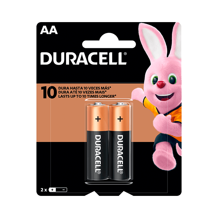 Pilha Duracell AA MN1500B2 1,5V  2 Unidades