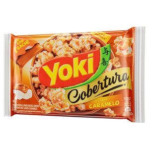 Pipoca para Micro-Ondas Cobertura Caramelo Yoki Pacote 160g