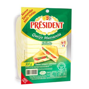 Queijo Mussarela Fatiado Président 300g