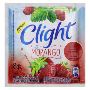 Refresco em pó Clight Sem Açúcar Morango 8g