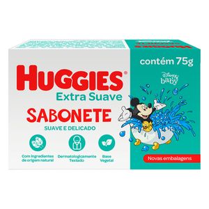 Sabonete Infantil em Barra Extra Suave Huggies 75g