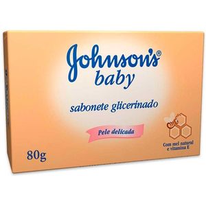 Sabonete em Barra Glicerinado Johnson's Baby Caixa 80g