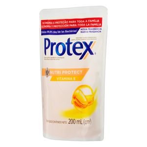 Sabonete Líquido Antibacteriano Protex Nutri Protect Vitamina E 200ml Refil