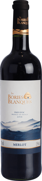 Vinho Francês Les Bories Blanques Merlot 750ml