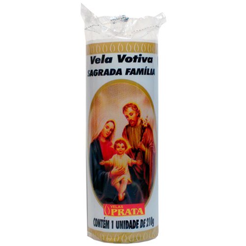 Vela Prata Votiva Sagrada Família U