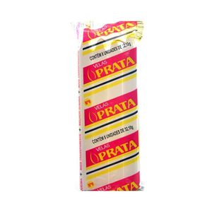 Vela Prata Branca N 9 8 Unidade