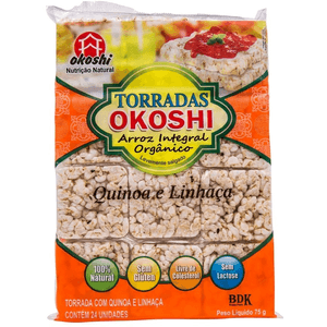 Torrada de Arroz Quinoa Linhaca Okoshi 75gr