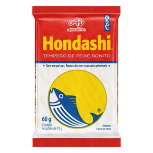 Tempero à Base de Peixe Hondashi Pacote 60g 6 Unidades
