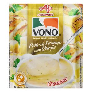 Sopa Individual Cremosa Peito de Frango com Queijo Vono Pacote 17g