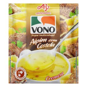 Sopa Individual Cremosa Aipim com Costela Vono Pacote 18g