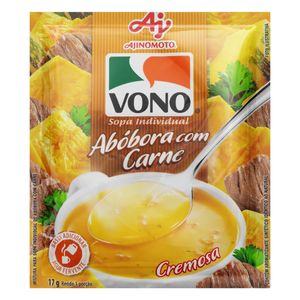 Sopa Individual Cremosa Abóbora com Carne Vono Pacote 17g