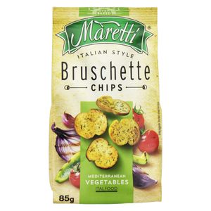 Snack de Trigo Páprica e Tomate Maretti Bruschette Pacote 85g