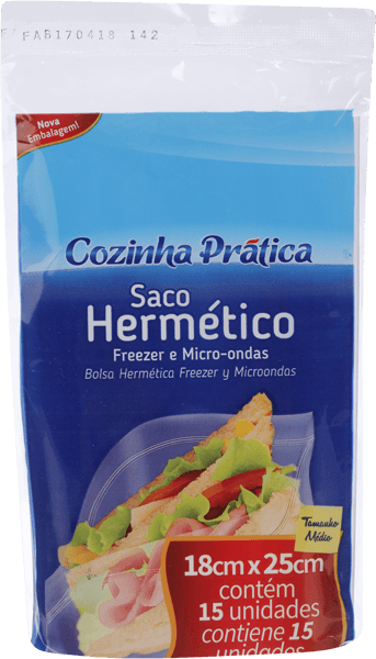 SACOS C/FECHO HERM MULT 18X25 C/15