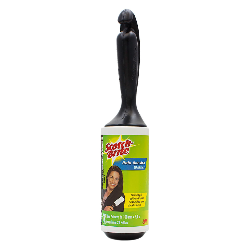 Rolo Adesivo Scotch Brite Tira Pelos 100mm X 3,1m 21 Folhas Unidade