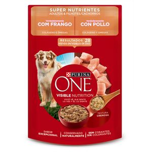 Ração Úmida Purina One Super Nutrientes para Cães Adultos e Filhotes Sabor Frango 85g