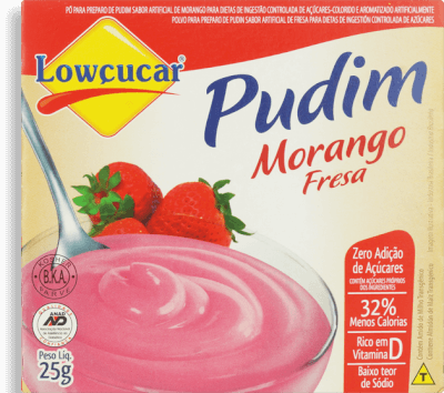 Pó Para Pudim Morango Light Lowçucar 25g