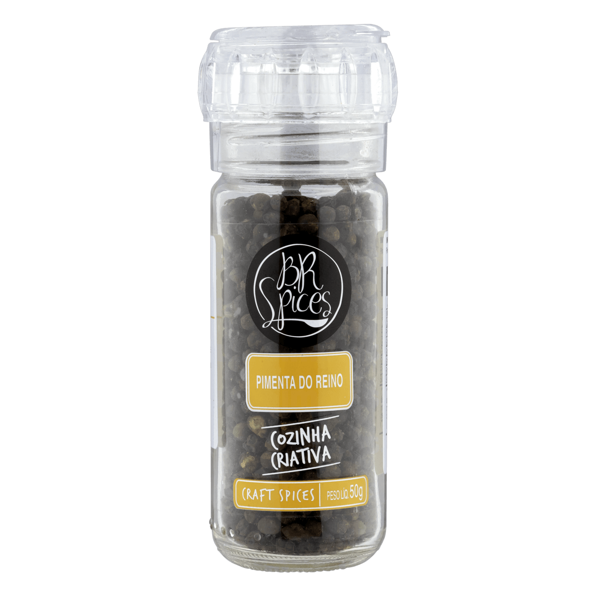 Pimenta-do-Reino Preta com Moedor BR Spices 50g