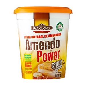 Pasta de Amendoim DaColônia Amendo Power Crunchy Integral  500g