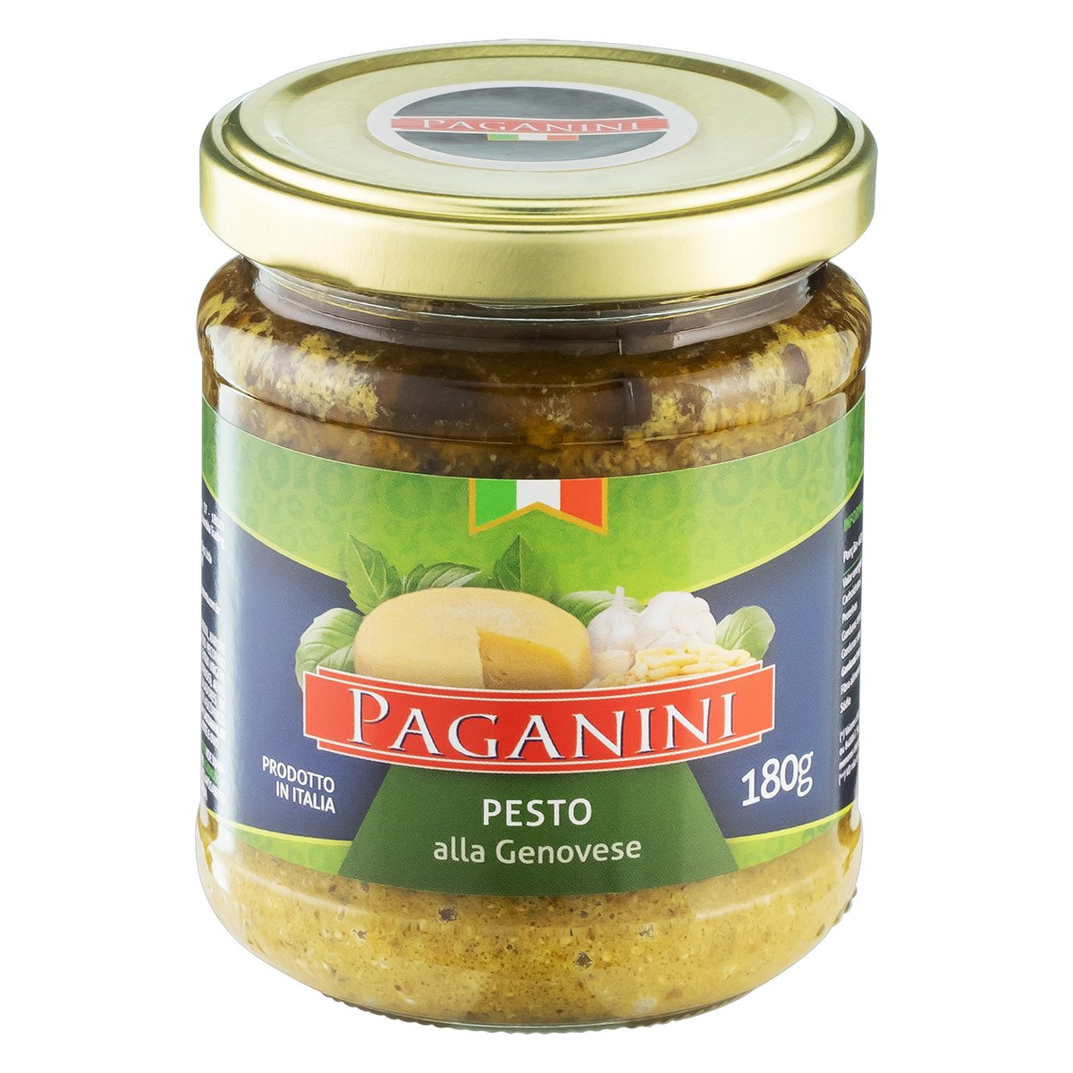 Molho Pesto Genovês Paganini Vidro 180g