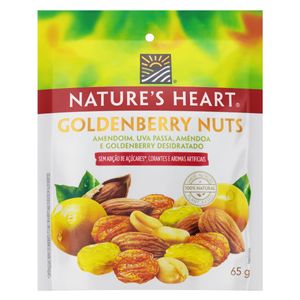 Mix de Frutas e Sementes Goldenberry Nuts Nature's Heart Pouch 65g