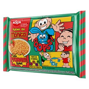 Macarrão Instantâneo Tomate Suave Turma Da Mônica Nissin Miojo 85g