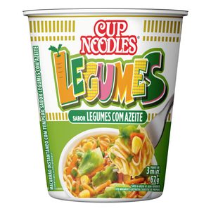 Macarrão Instantâneo Legumes com Azeite Nissin Cup Noodles Copo 67g